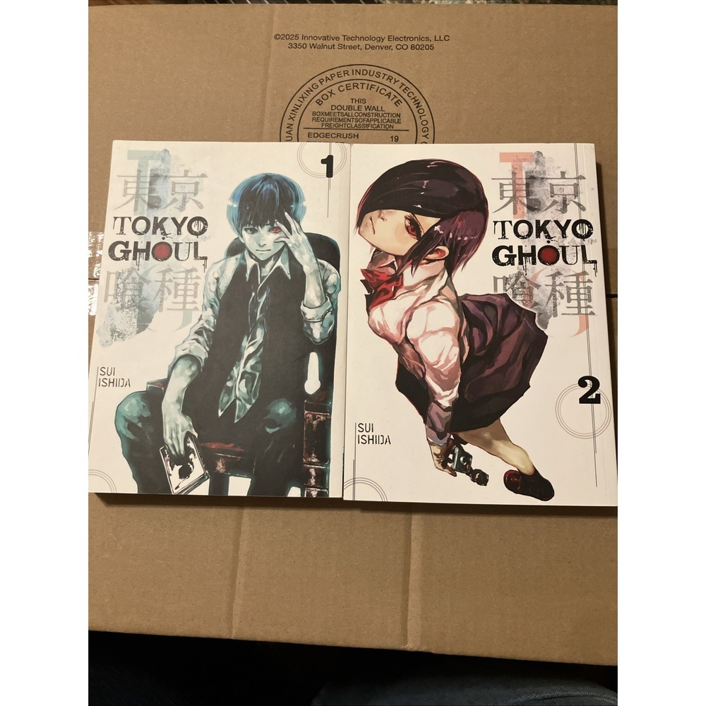 Tokyo Ghoul Vol 1 & 2 Manga Set Sui Ishida Viz Media Softcover English